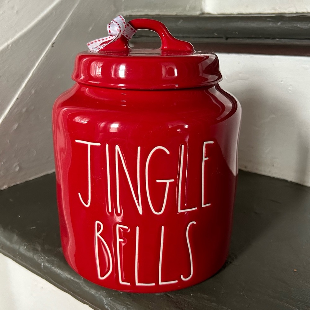 Rae Dunn JINGLE BELLS Canister